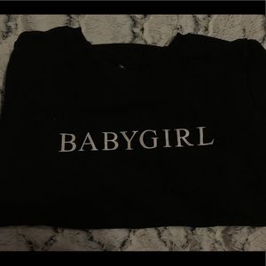 “ babygirl ” graphic tee long sleeve 🖤